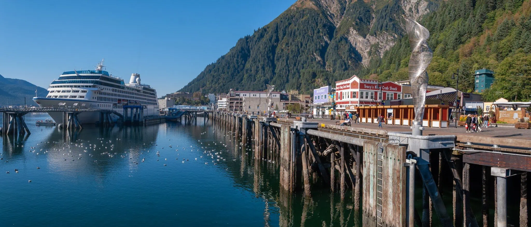 Vista panorámica de Juneau, capital de Alaska