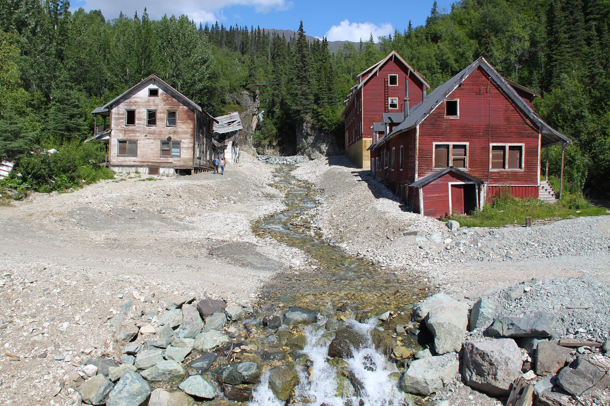 Wrangell-St. Elias și Matanuska Glacier: cel mai mare parc național din Alaska SUA 7 Clădirile roșii Kennecott Mines, oraș fantomă în mijlocul ghețarilor