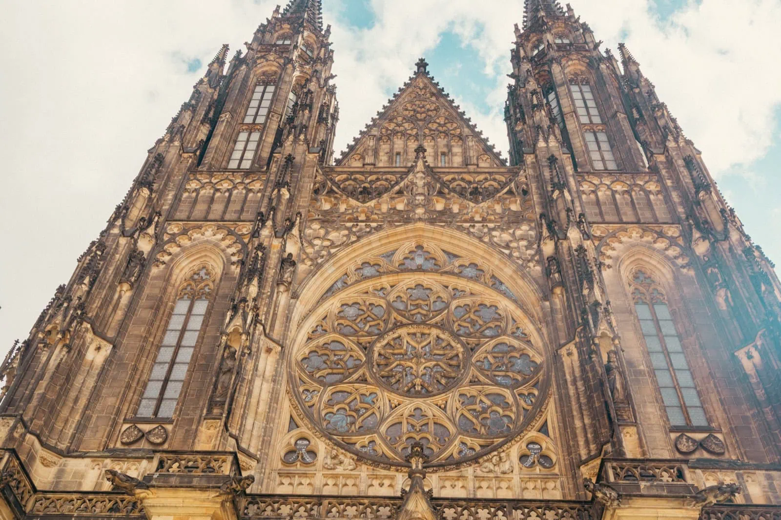 West façade of St Vitus Cathedral at Prague Castle