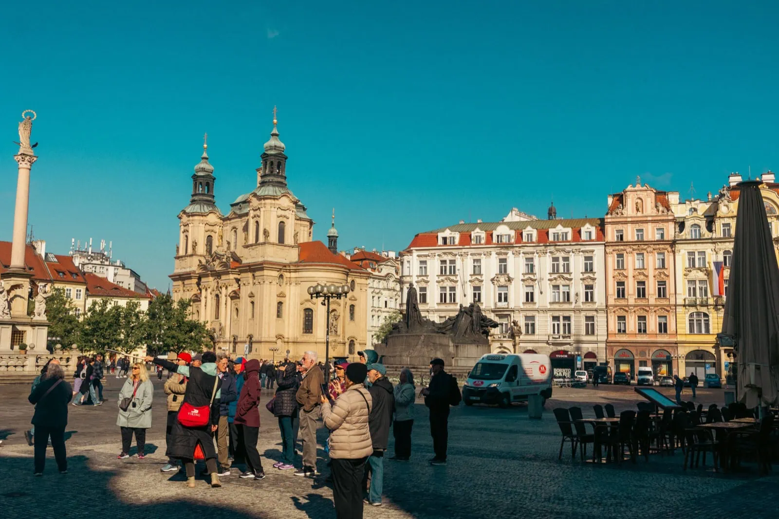 White Church of St Nicholas on Old Town Square