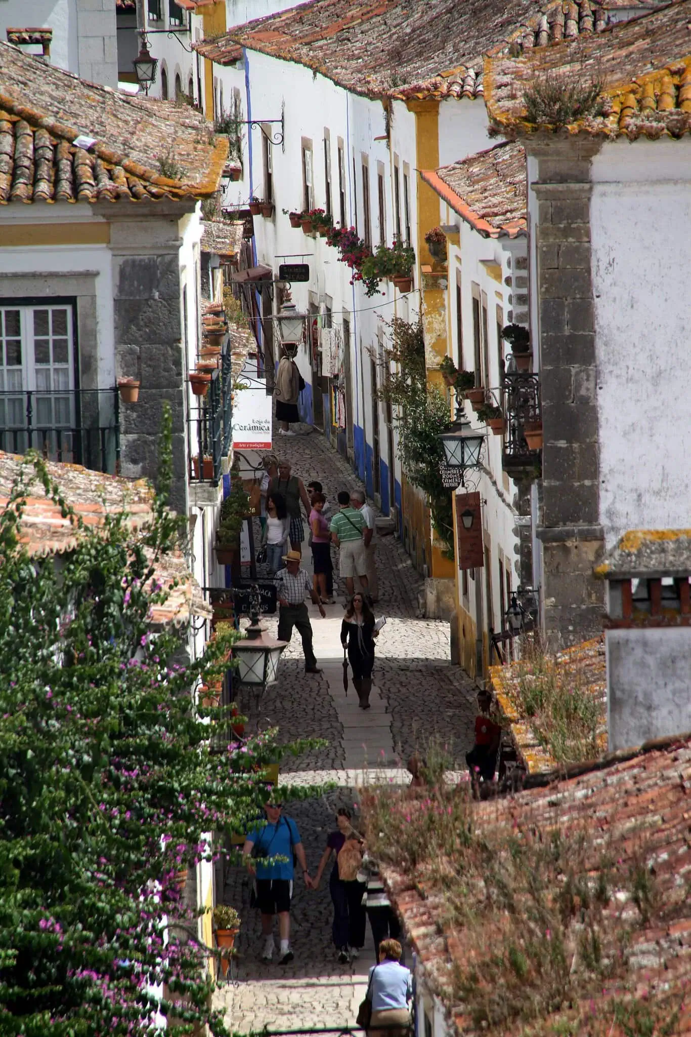 Rua Direita, la via principale di Óbidos