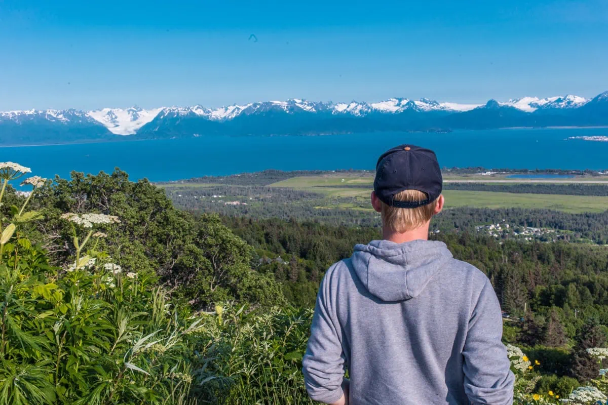 Panorama Kachemak Bay u Homeru na Aljašce