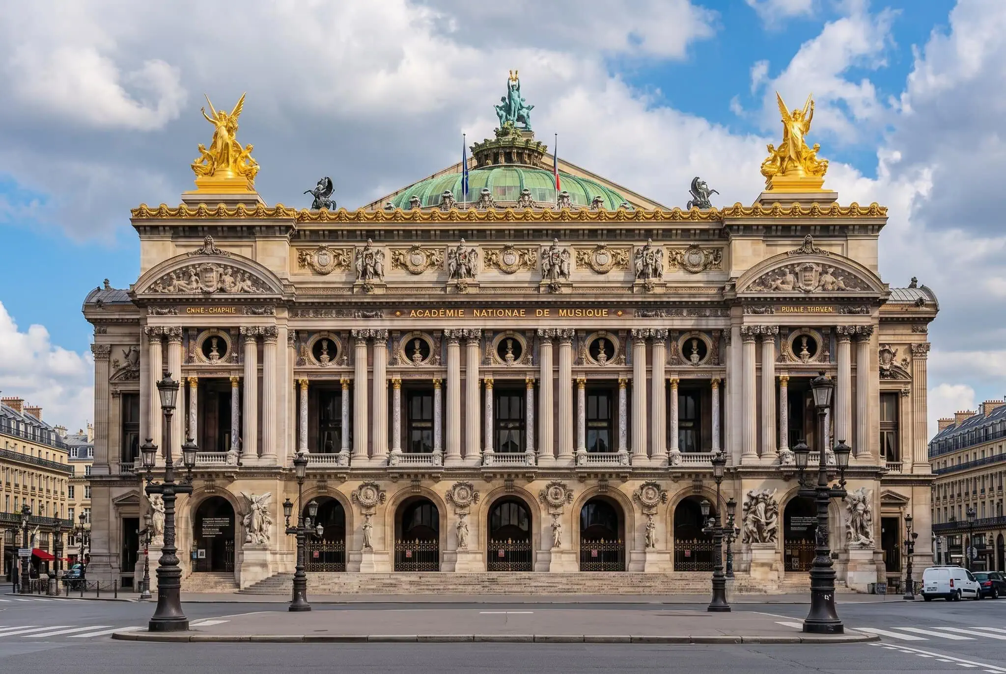 Velké schodiště v interiéru Palais Garnier
