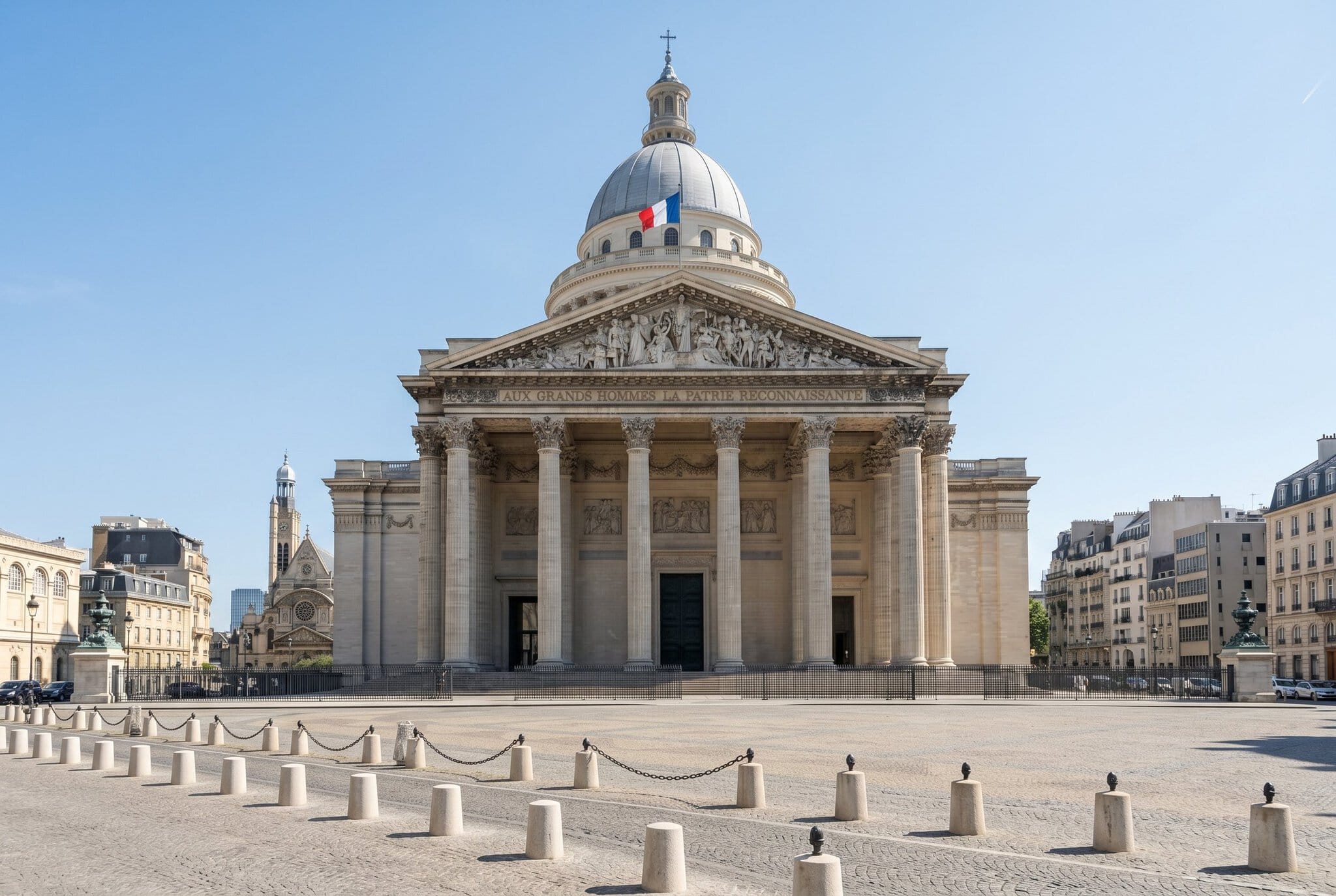 Myter och legender om Paris: Från Paris-syndromet till Fantomen på operan 13 Neoklassisk interiör i Panthéon med kupol