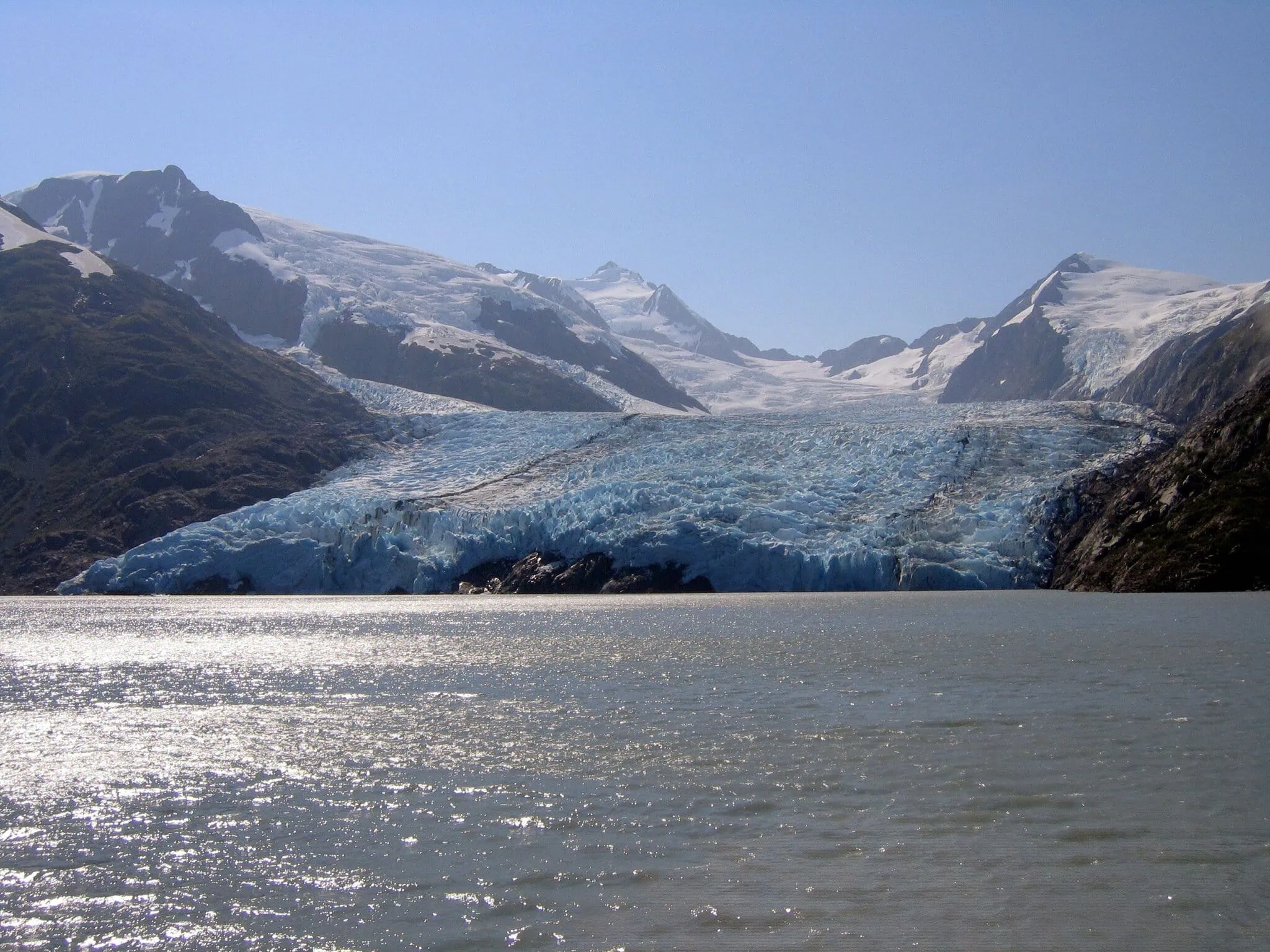 Portage Glacier, plavba na lodi mv Ptarmigan