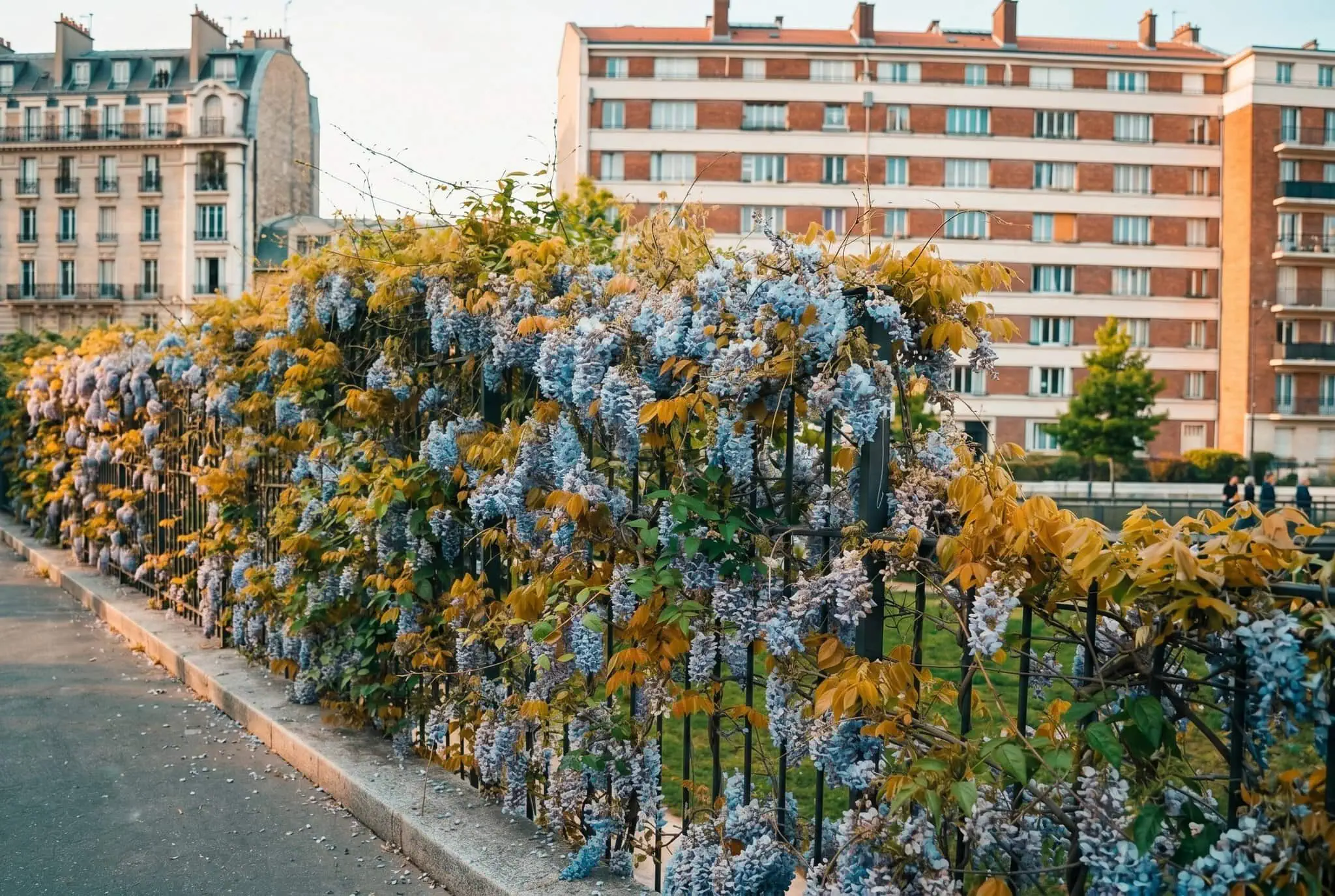 Farebné domčeky v zákutí Cité Florale v 13. obvode