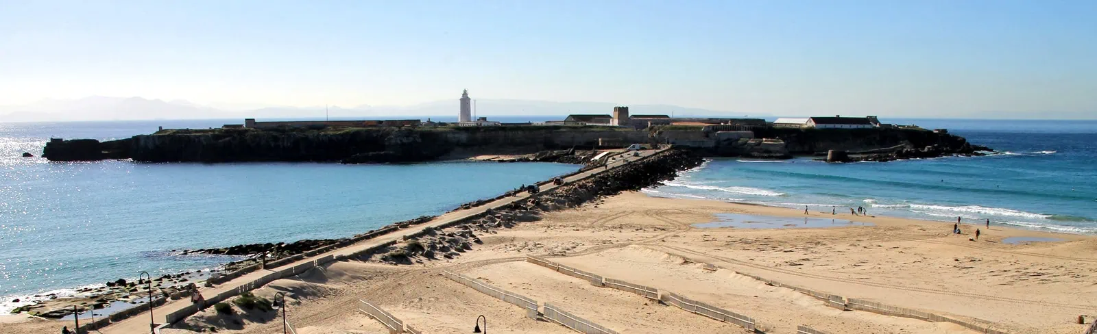 Tarifa, Španielsko: kitesurf, veľryby a najjužnejší bod Európy 3 Isla de las Palomas a stretnutie dvoch morí