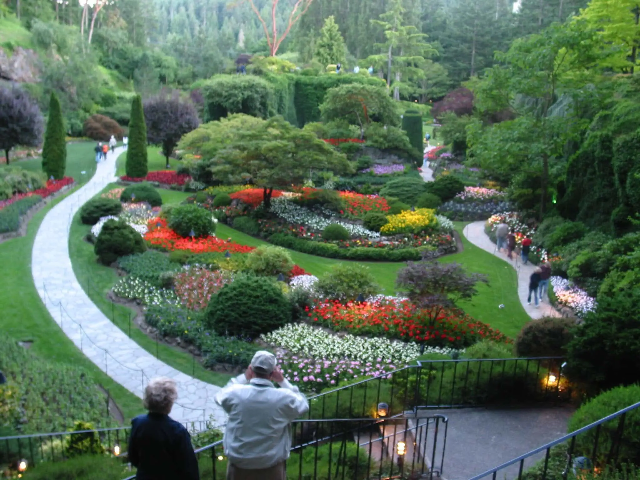 Il Sunken Garden nei Butchart Gardens a Vancouver Island