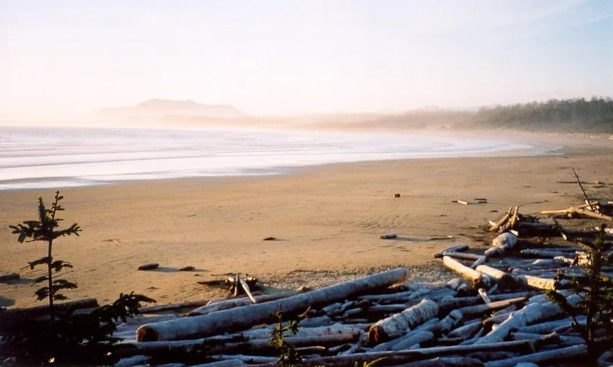 Long Beach v Pacific Rim National Park na západním pobřeží Vancouver Island