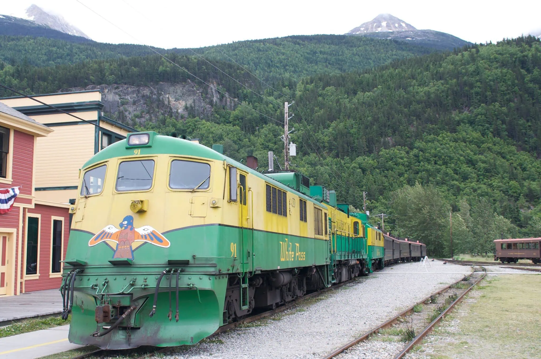 Vlak White Pass and Yukon Route ve Skagway