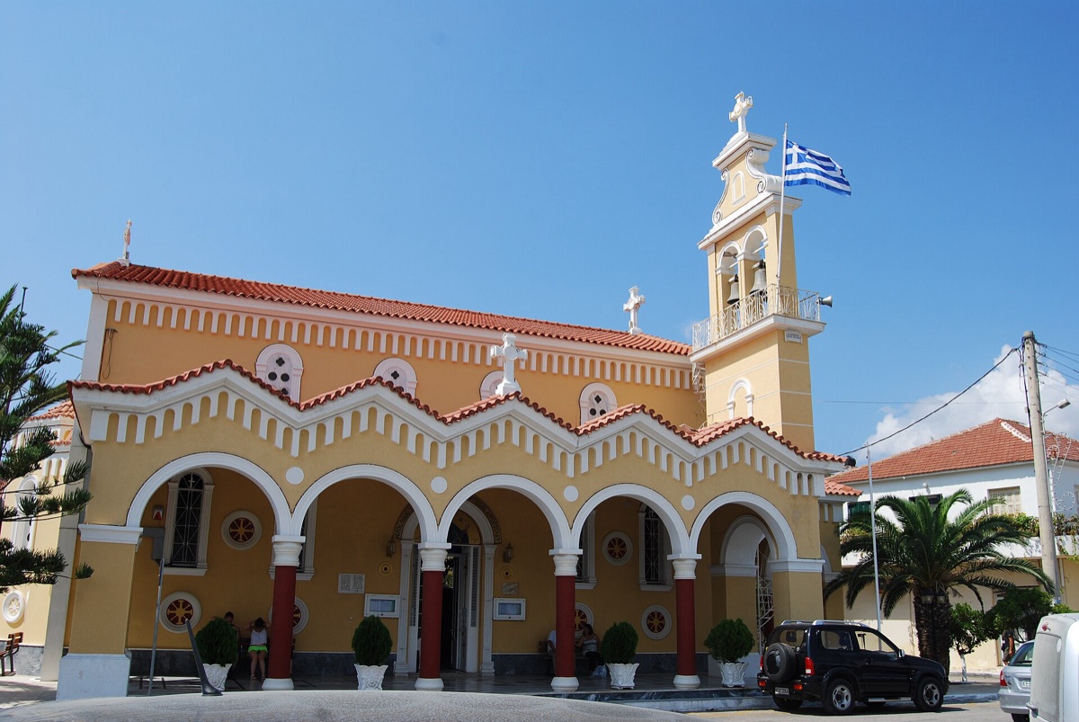 Pohled na Argostoli, hlavní město Kefalonie