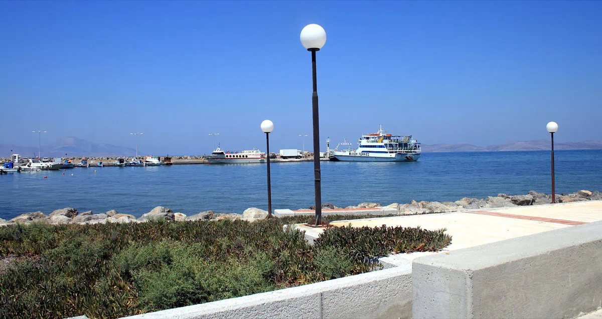 The resort of Mastichari on the northern coast of Kos