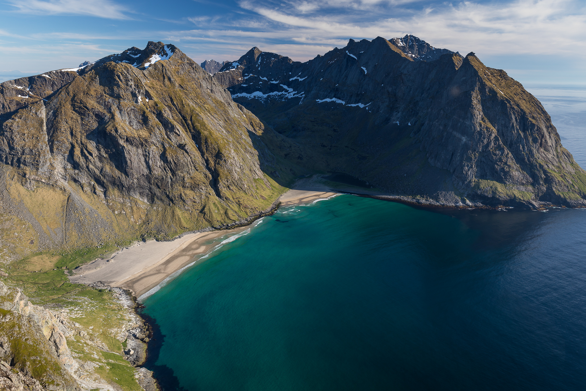 Výlet na Kvalvika Beach a mosty ve Fredvangu