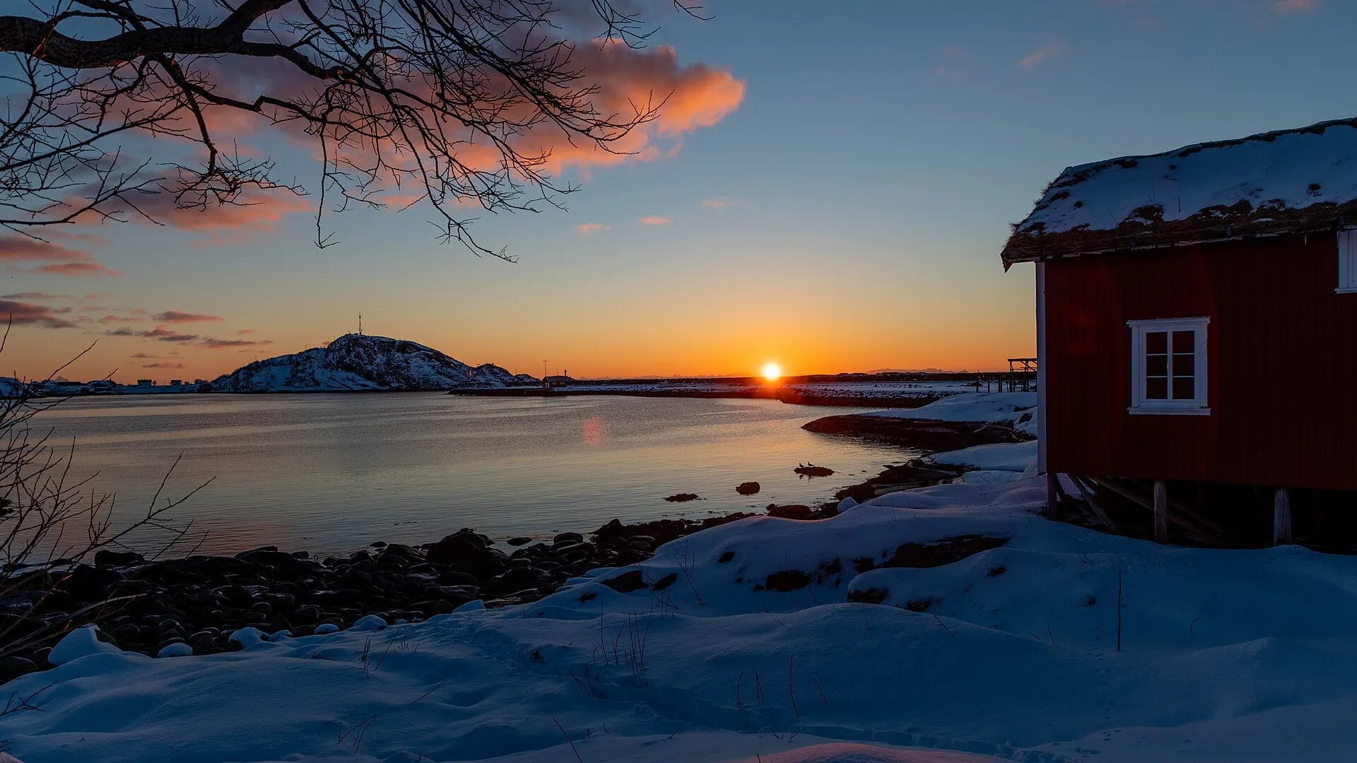 Fotografare i villaggi innevati all'alba