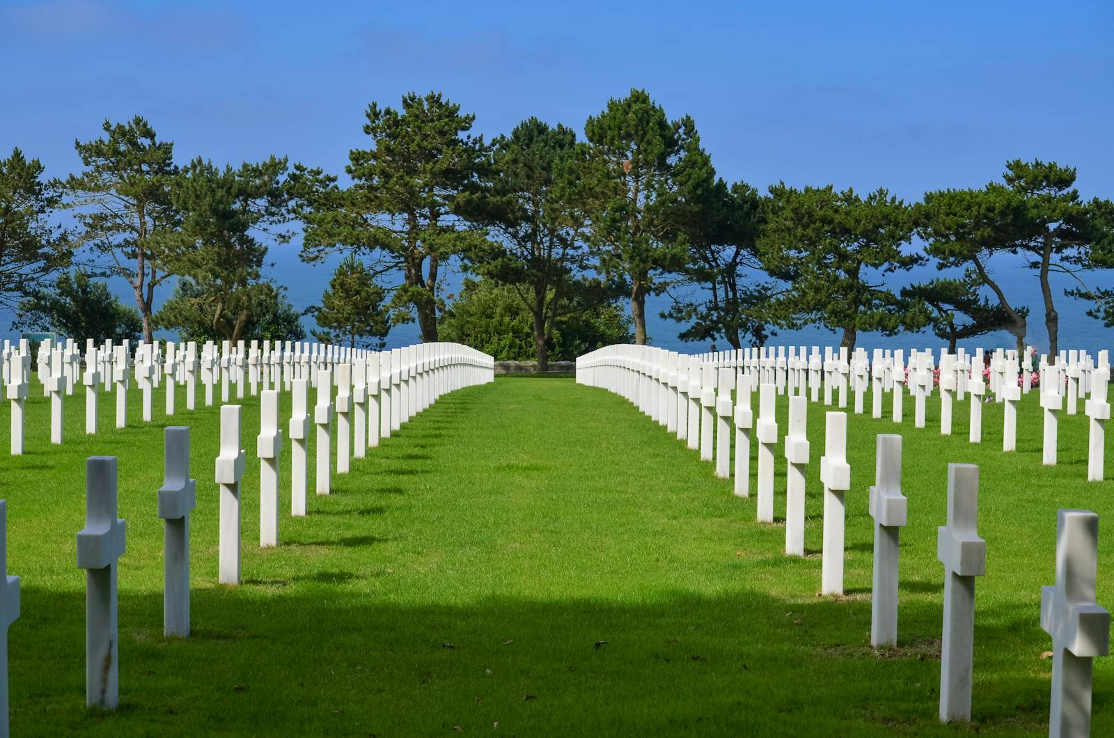 Cimitero militare americano sopra Omaha Beach