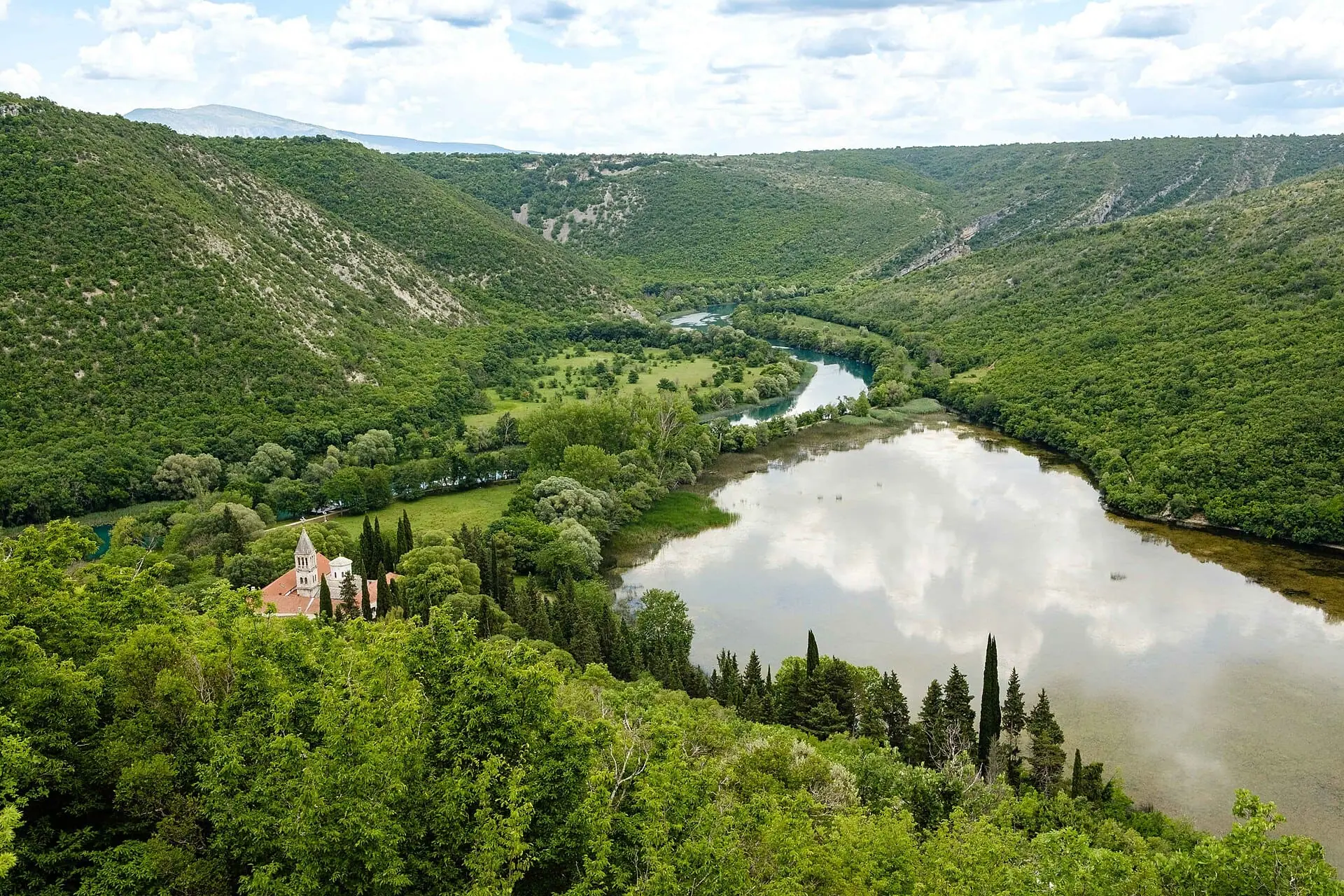 Krka National Park: 10 Tips + Waterfalls, Tickets & Advice for 2026 9 The Krka Orthodox monastery and ancient Burnum