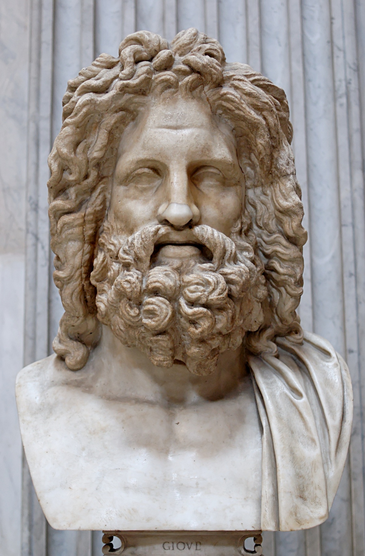 Řecká mytologie: bohové a bohyně Olympu a jejich příběhy 2 Busta nejvyššího boha Dia (Zeus Otricoli)
