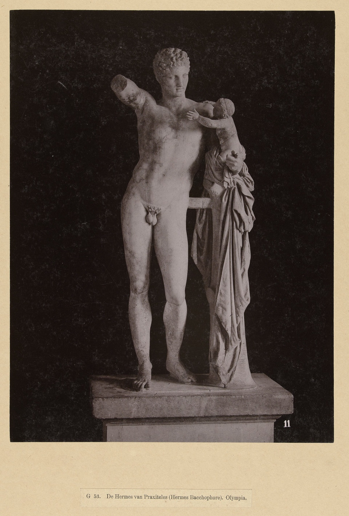 Řecká mytologie: bohové a bohyně Olympu a jejich příběhy 12 Hermés s malým Dionýsem (Hermés Praxitelův), Olympia