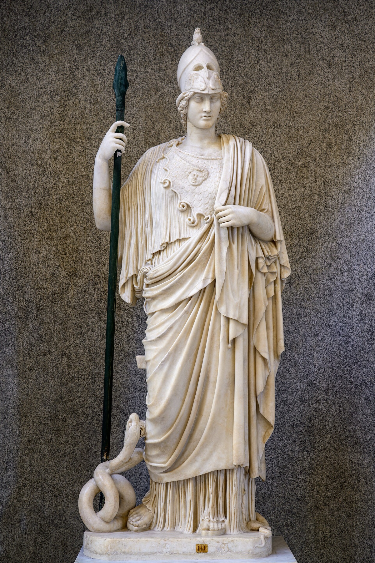 Řecká mytologie: bohové a bohyně Olympu a jejich příběhy 6 Socha bohyně moudrosti Athény (Athena Giustiniani)