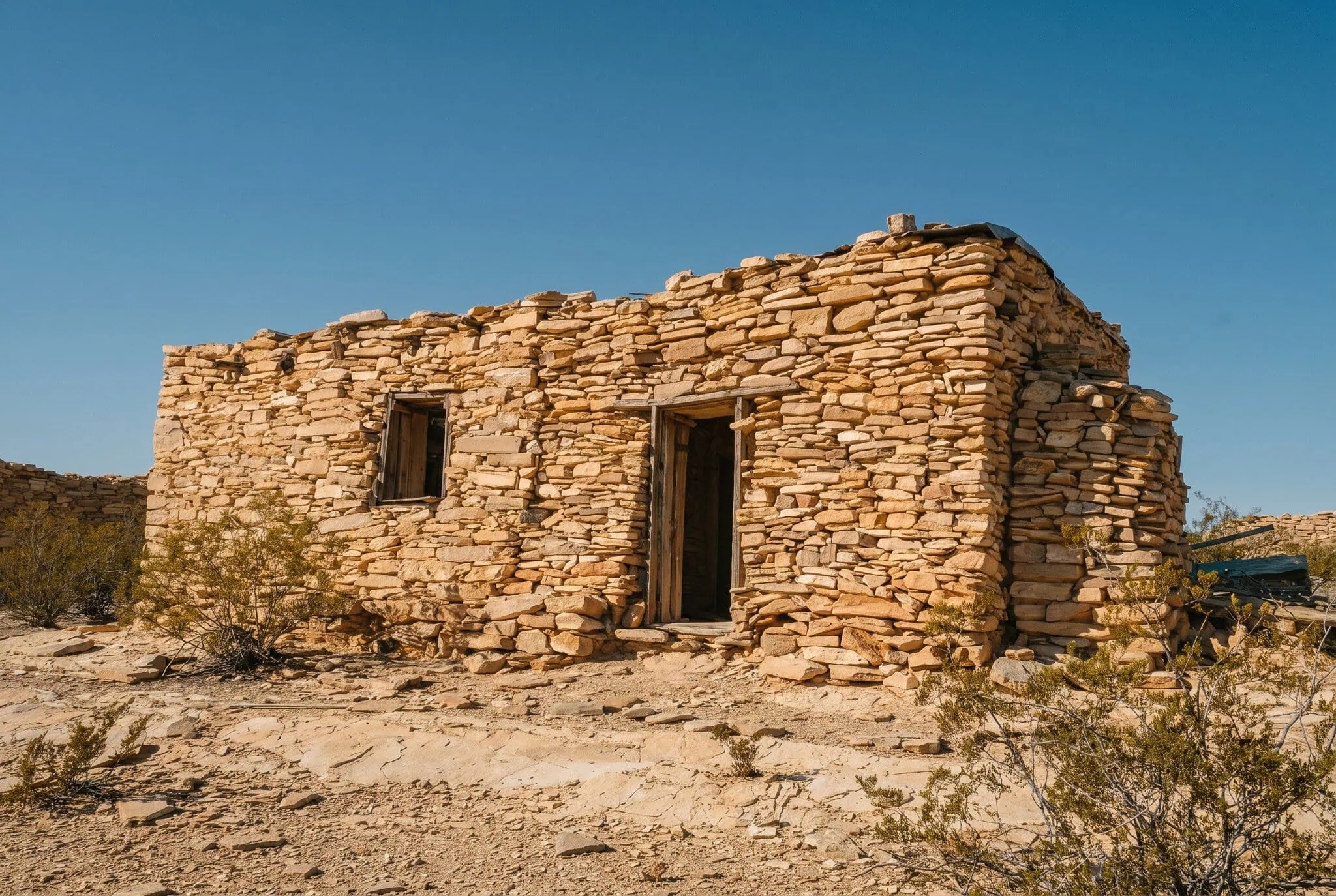 Ruinas de casas en el Terlingua Ghost Town