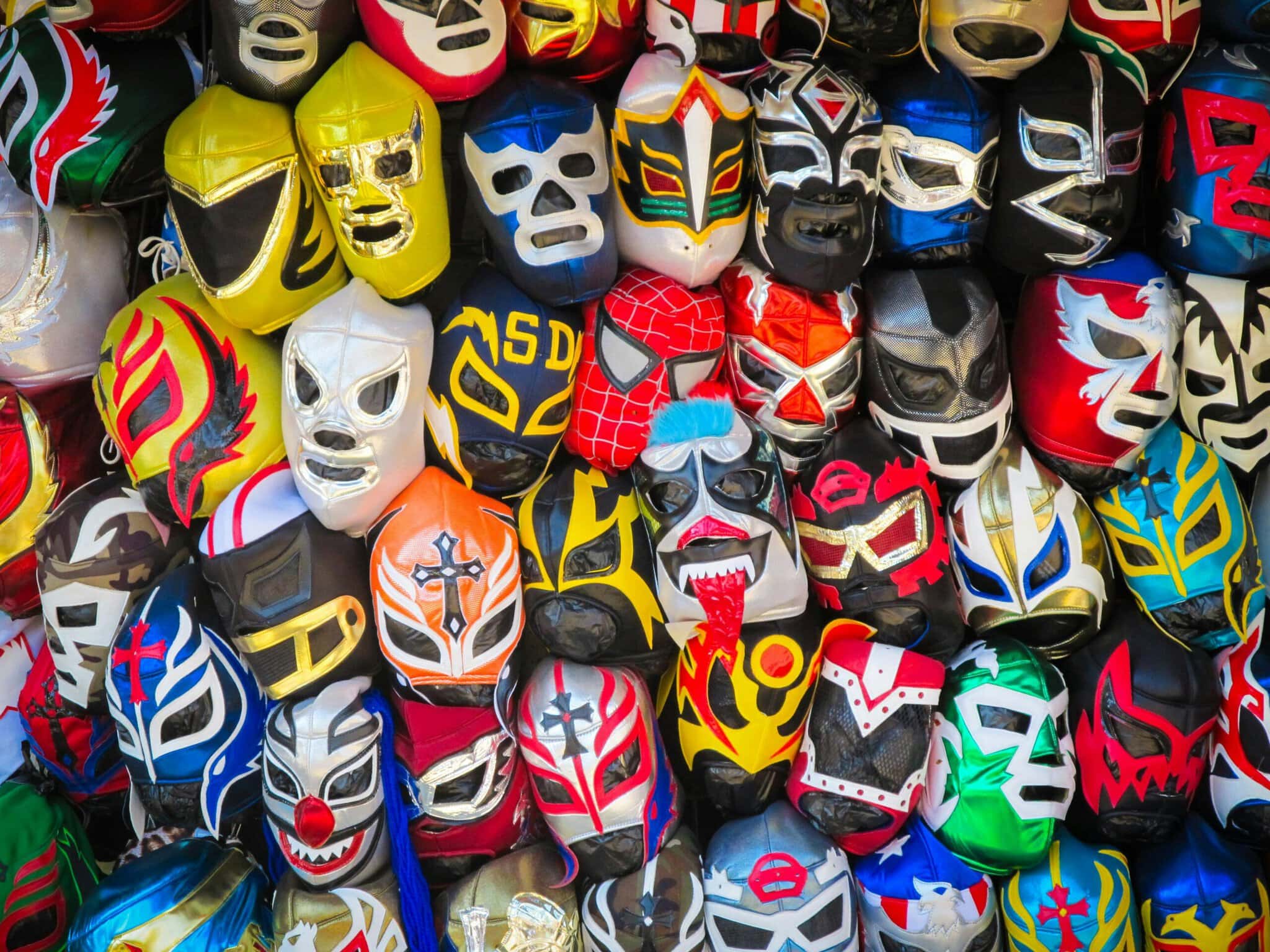 Barevné masky lucha libre