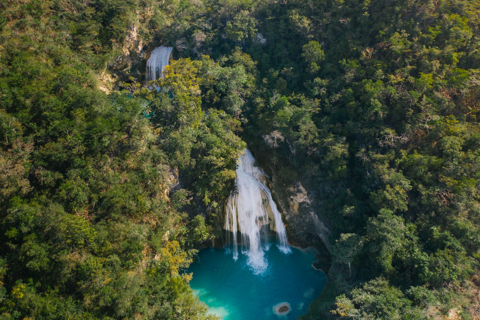Chiapas: San Cristóbal, Sumidero a 12 tipů, co vidět a dělat 11 Vodopád El Chiflón