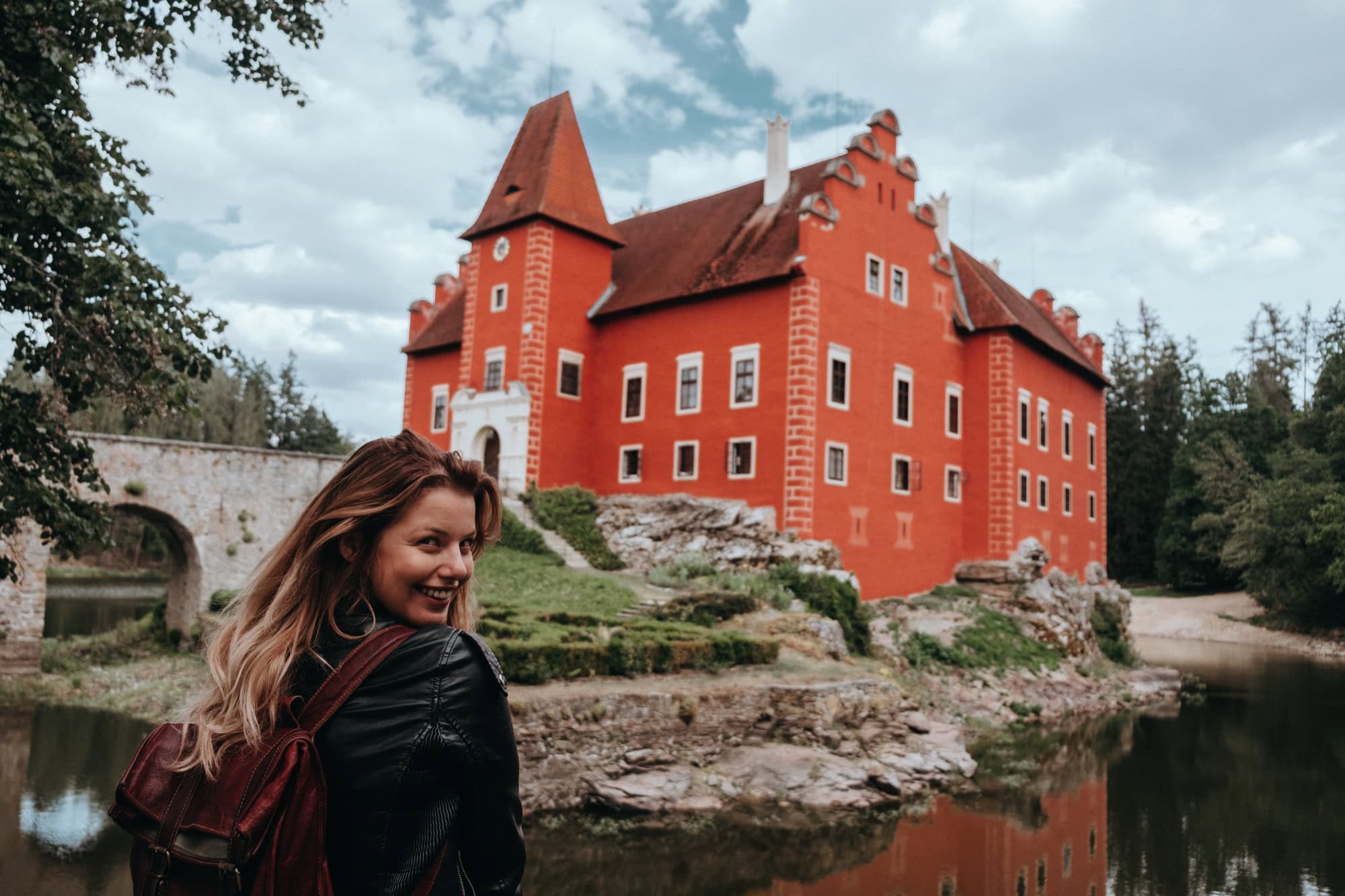 Červená Lhota Castle: 8 Tips on What to See & Know Before Visiting in 2026 80 Walking around the pond with a view of Červená Lhota Castle