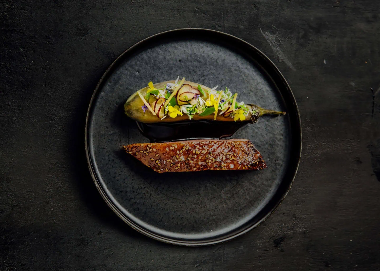 Saisonaler Degustationsteller im Restaurant Frenchie in der Rue du Nil in Paris