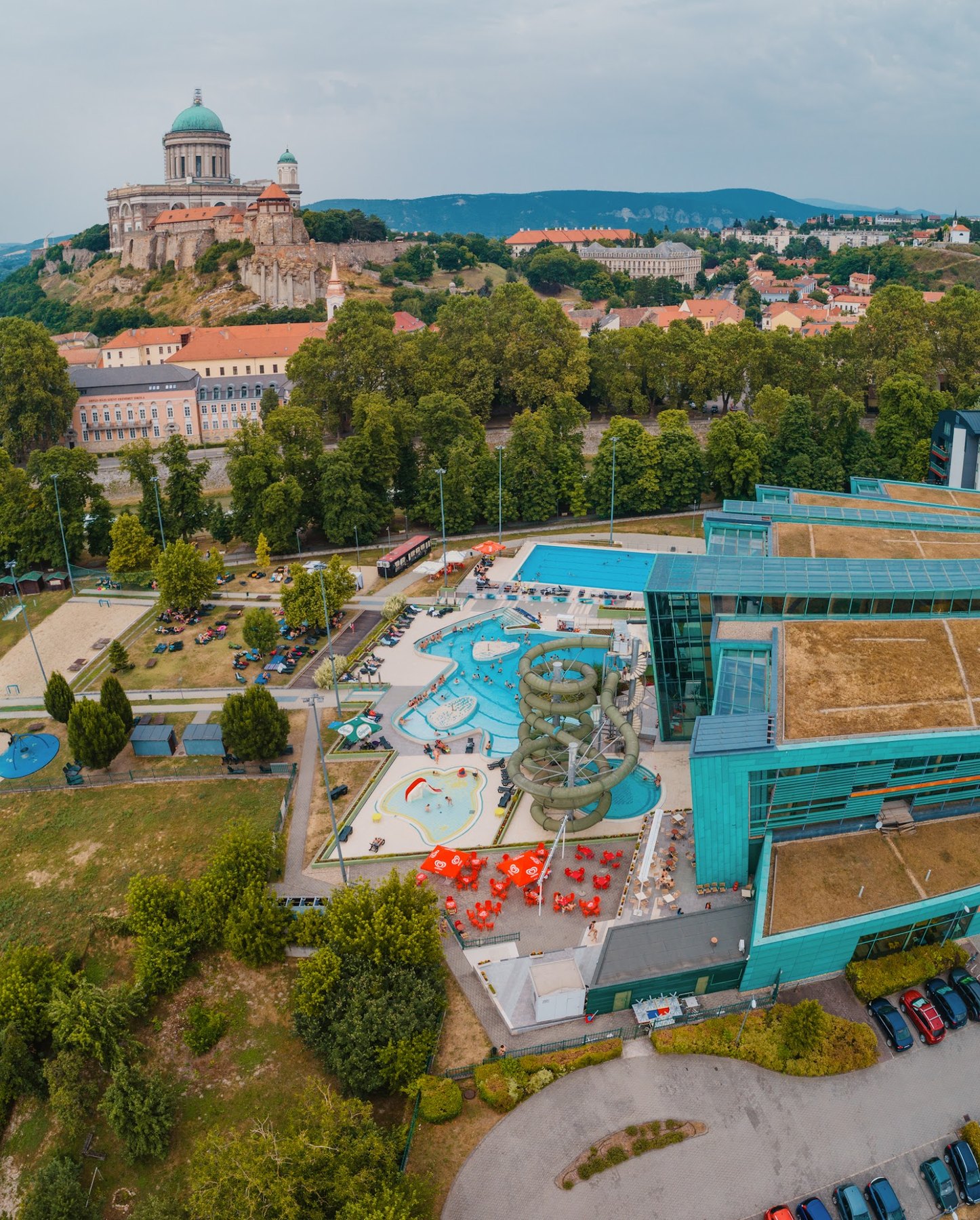 Best Aquaparks in Hungary: 13 Top Picks for 2026 12 Aquasziget Esztergom with the basilica in the background