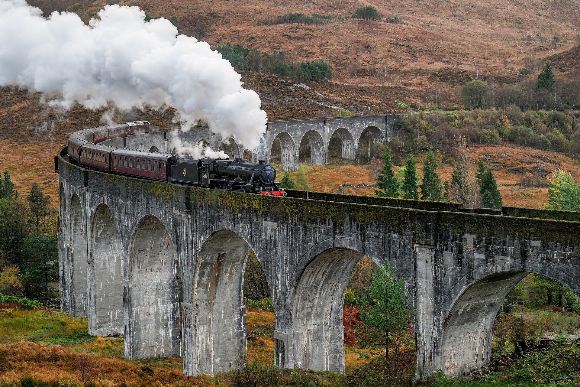 Vakantie Schotland: 30 tips voor wat je moet zien in 2026 18 Glenfinnan Viaduct met stoomtrein