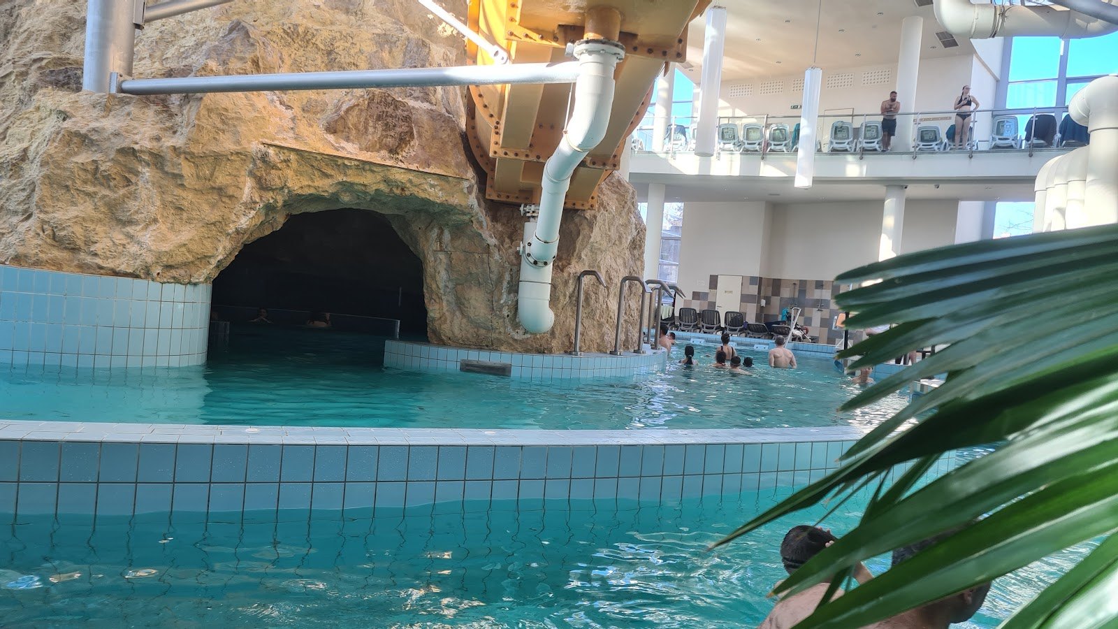 Best Aquaparks in Hungary: 13 Top Picks for 2026 14 Rocky experience pool with waterfall at Gyula AquaPalota
