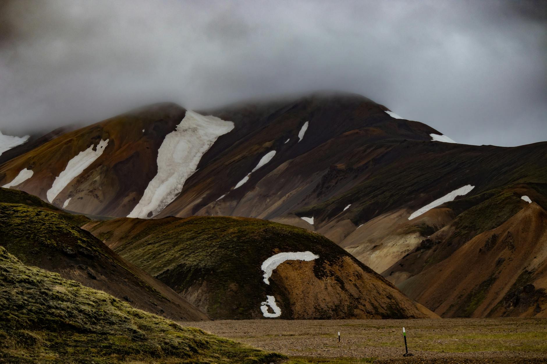 Otevřené vnitrozemí a duhové hory Landmannalaugar