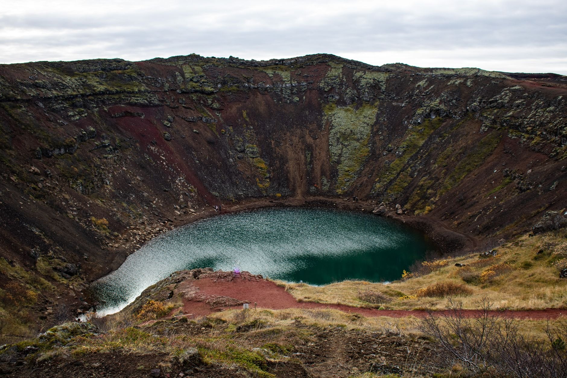 Kerið (le cratère rouge à l'œil bleu)