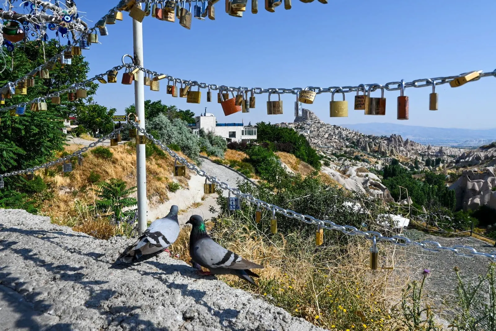 Kapadókia: 13 tipov, čo vidieť a robiť (balóny, Göreme a cave hotely) 11 Pigeon Valley (Holubie údolie)