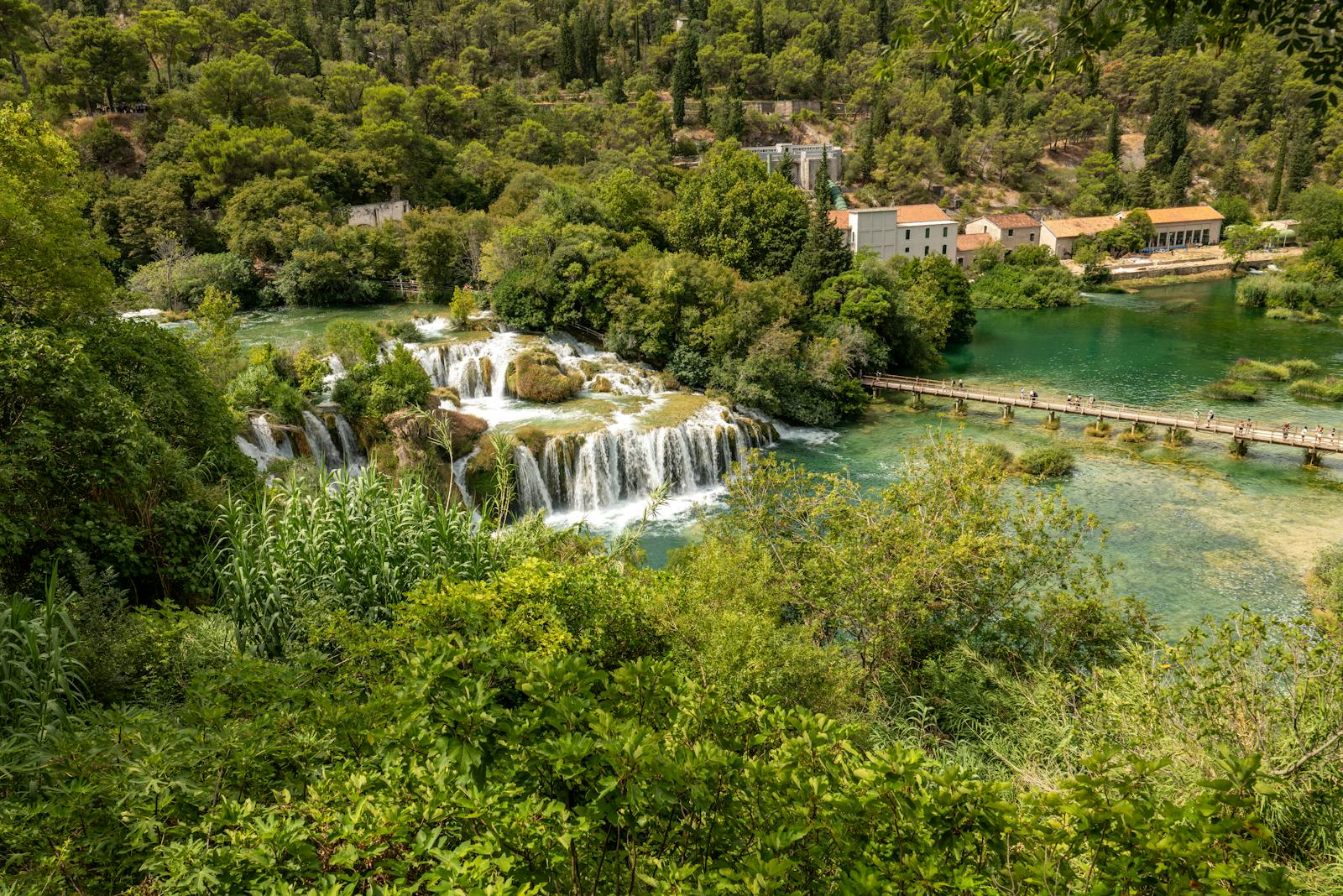 Sentieri e ingressi del parco Krka