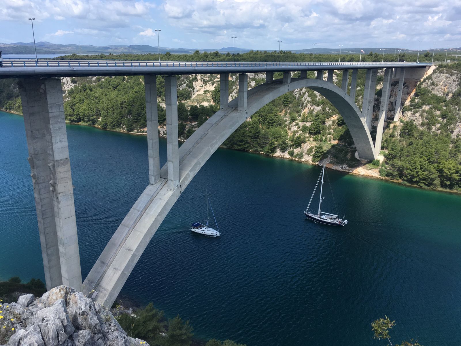 Navigazione nel canyon del fiume Krka
