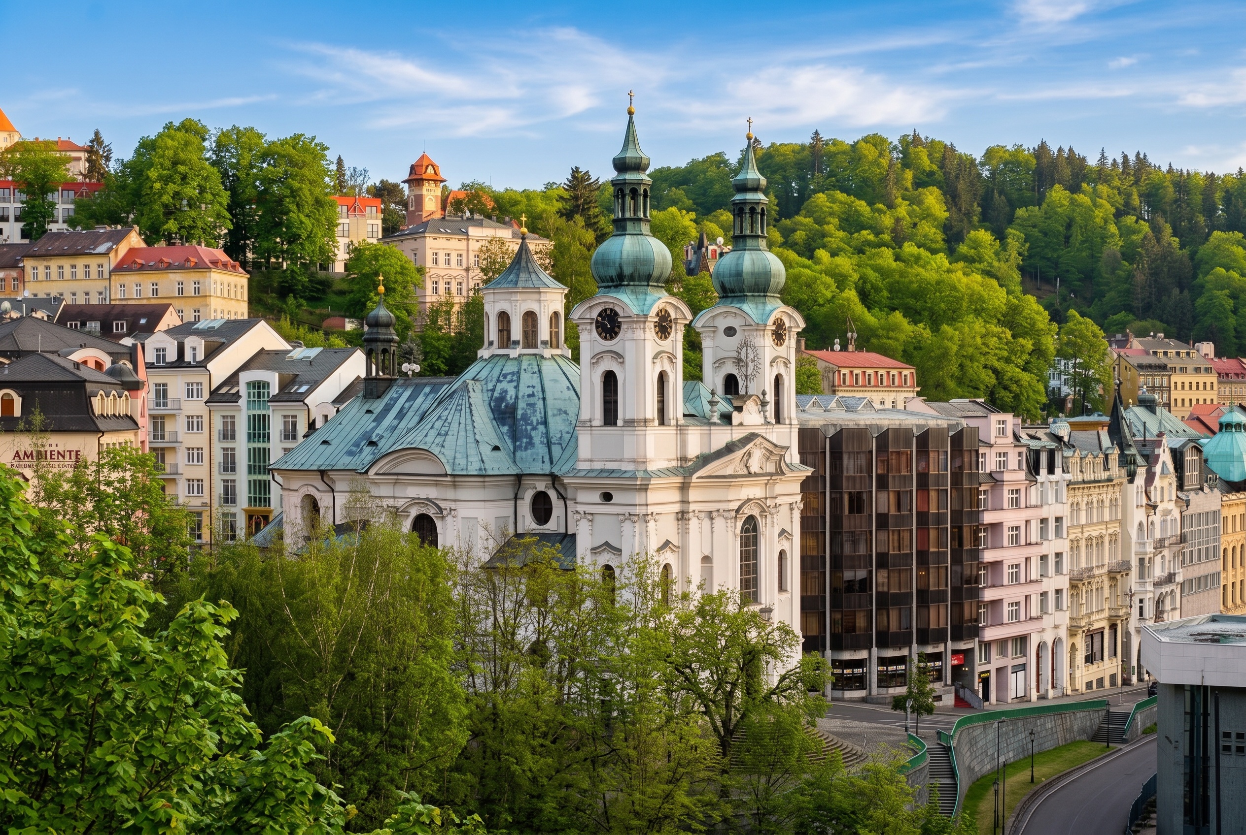 What to See in Karlovy Vary: 9 Tips for Colonnades, Spas & Day Trips 2026 9 The Baroque Church of St Mary Magdalene above the town