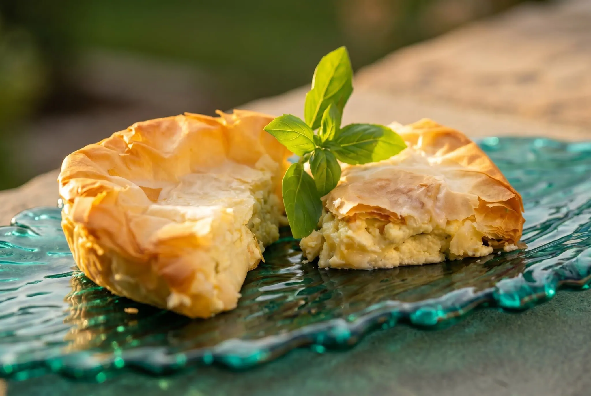 Tiropita, Greek cheese pie made from crispy filo pastry