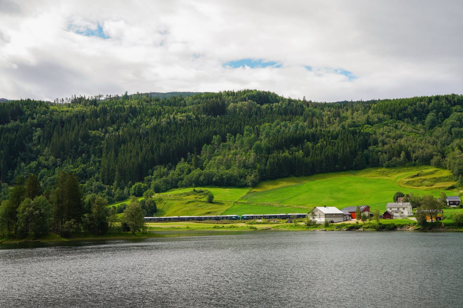 Flåm Norvegia: calea ferată Flåmsbana și 7 lucruri de văzut în 2026 5 Călătorie cu calea ferată Flåmsbana prin vale