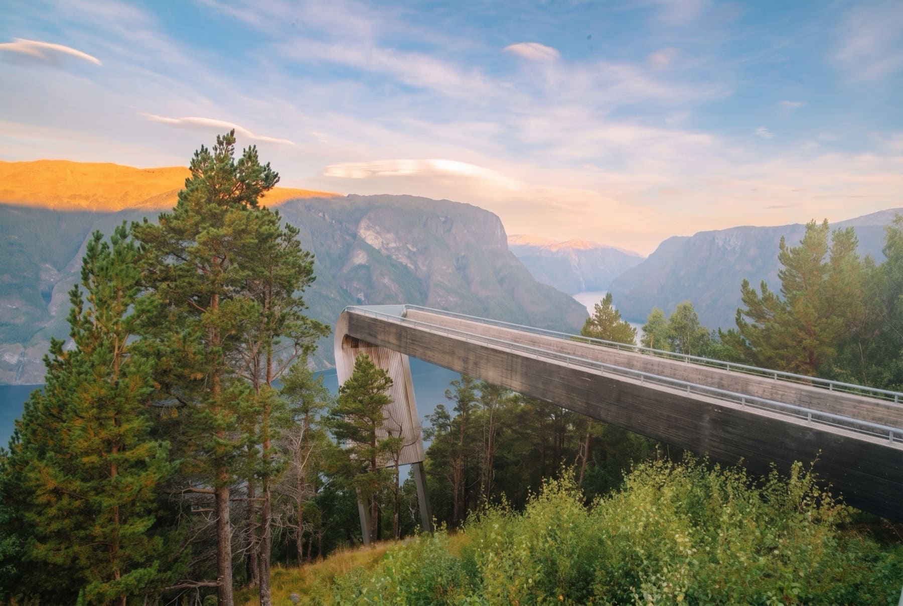 Flåm Norvegia: calea ferată Flåmsbana și 7 lucruri de văzut în 2026 8 Belvederea Stegastein deasupra fiordului Aurlandsfjord