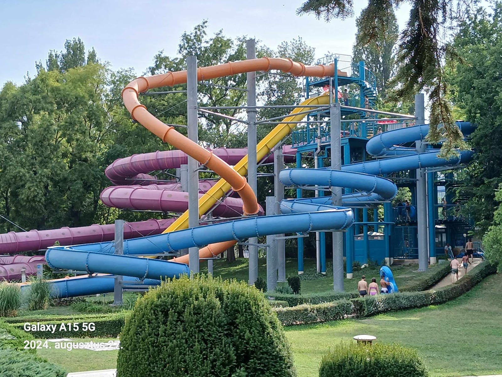 Best Aquaparks in Hungary: 13 Top Picks for 2026 15 Blue slides at the Palatinus summer lido in Budapest