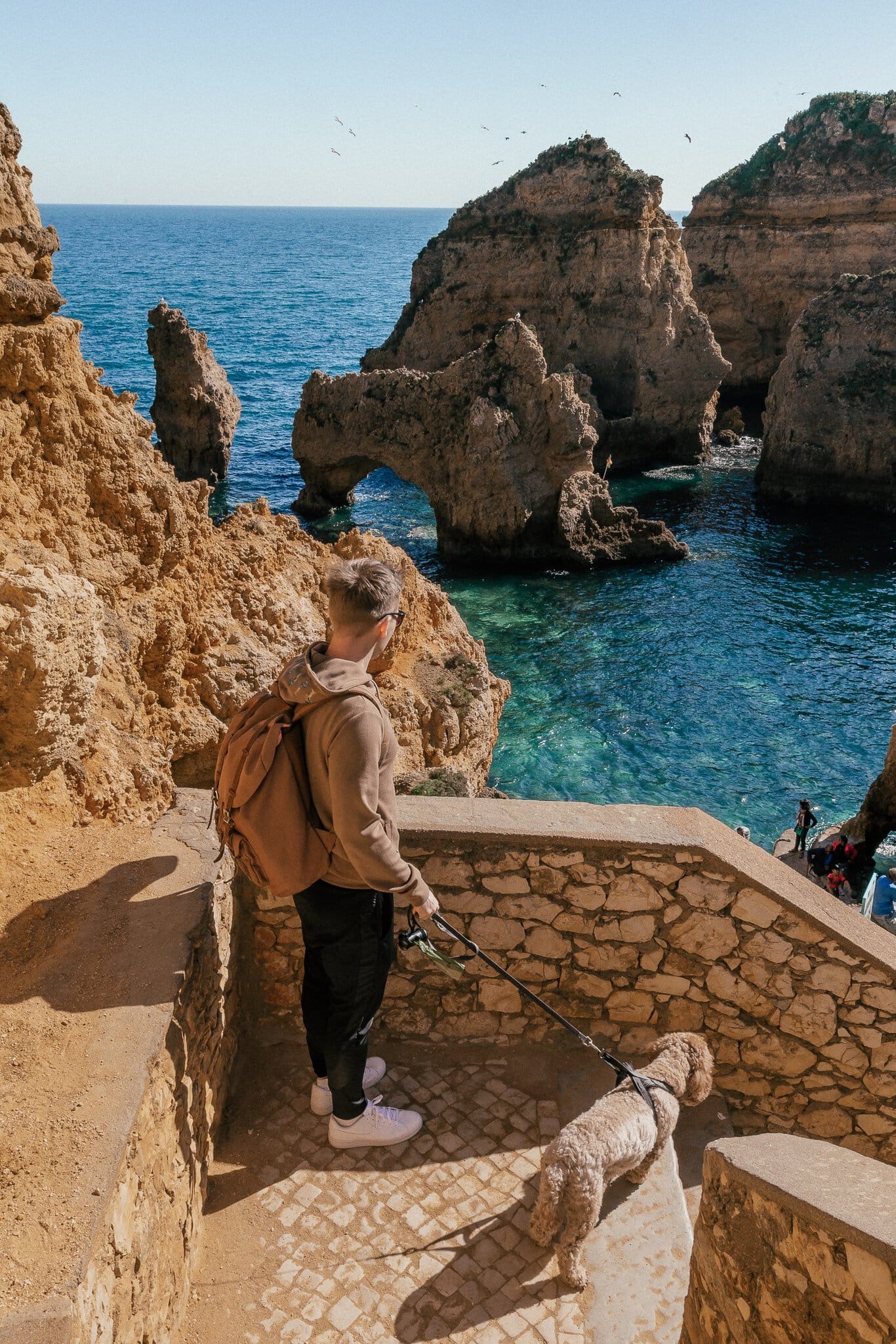 Ponta da Piedade lângă Lagos, Portugalia: faleze, peșteri și sfaturi 7 Poteca de belvedere deasupra falezelor Ponta da Piedade lângă Lagos