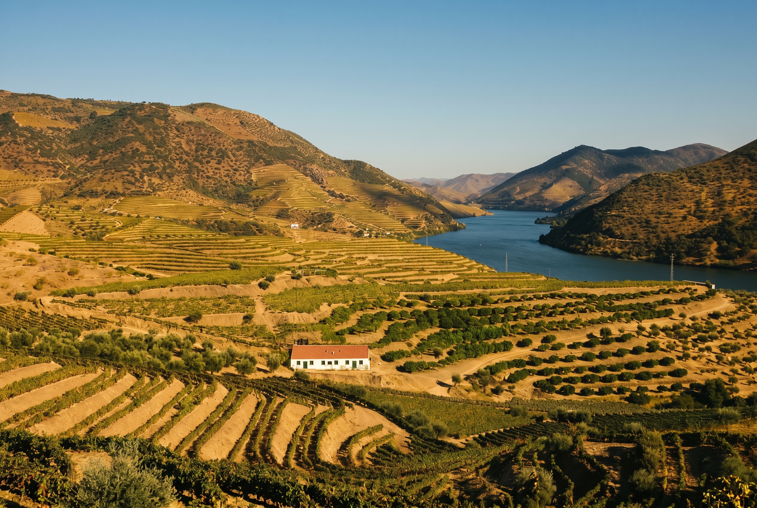 Portské víno: druhy, jak ho pít a kde ochutnat 1 Terasovité vinice v údolí řeky Douro