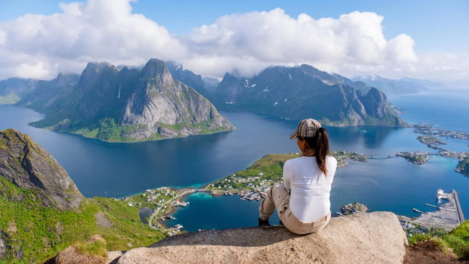 Reine & Hamnøy: 6 Things to See in Lofoten's Most Photogenic Village 8 The view over Reine from the summit of Reinebringen