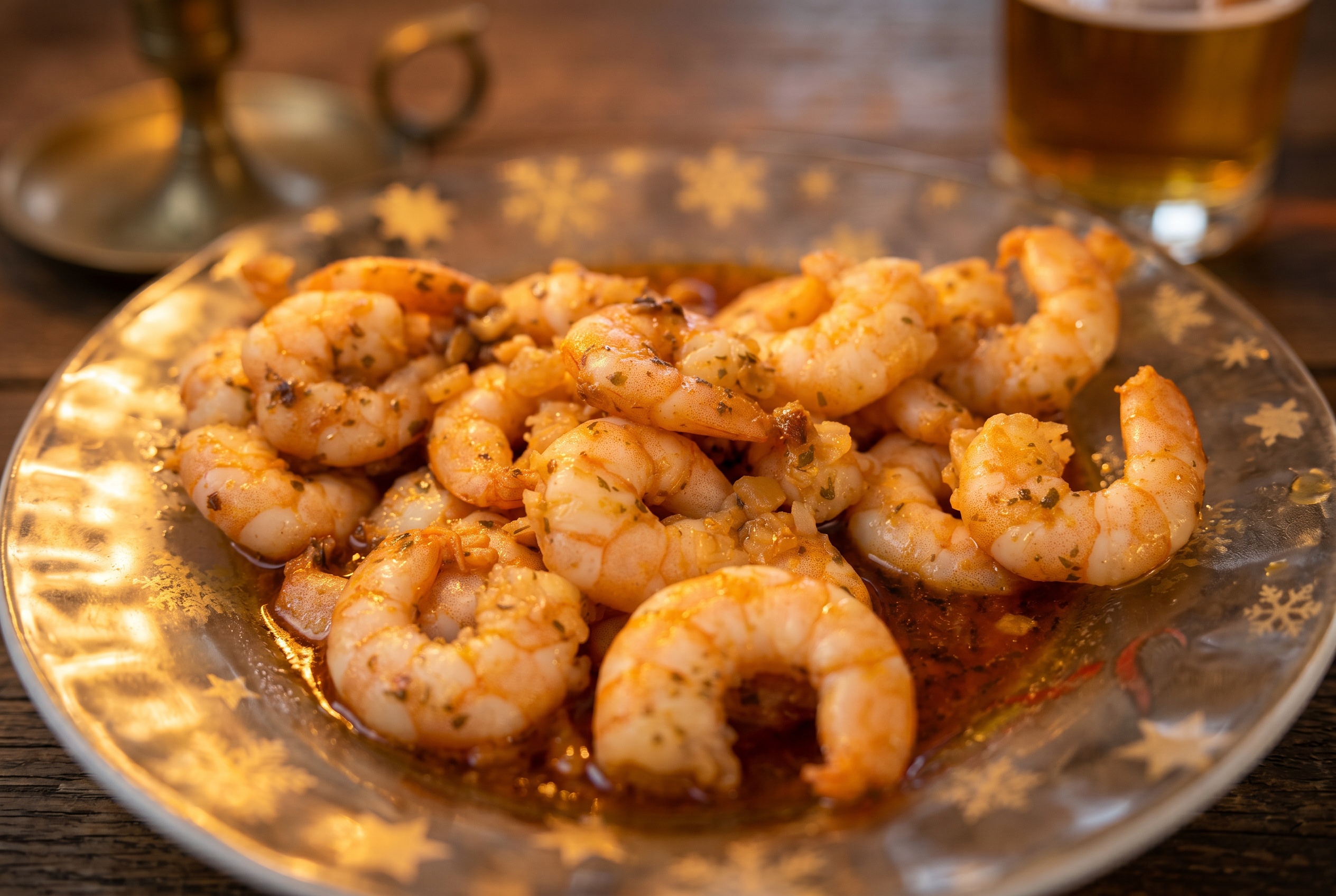 Gambas al ajillo – krevety na česneku v hliněné misce