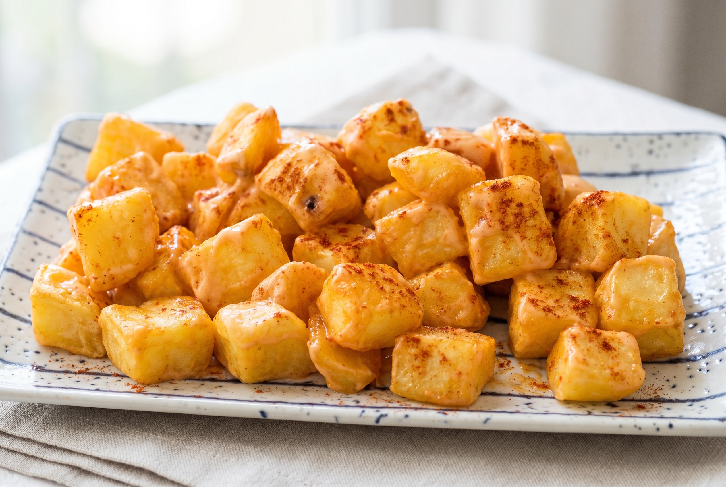 Patatas bravas s pikantní omáčkou