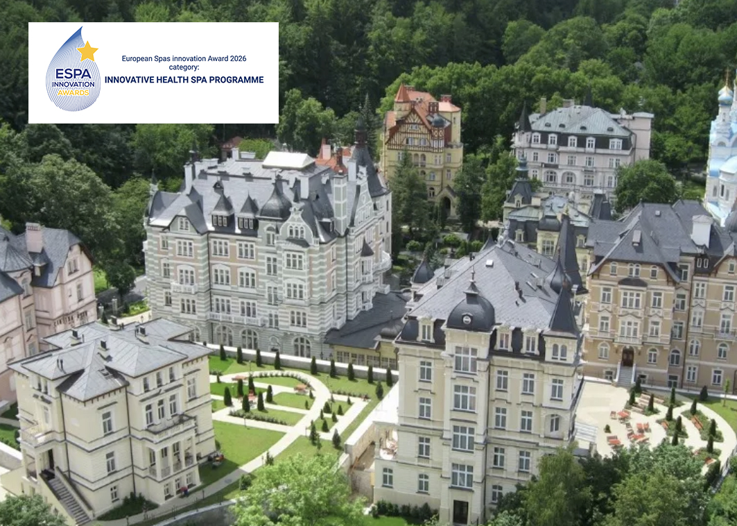 Wellness hotel Karlovy Vary: 12 nejlepších, které stojí za každou korunu 5 Letecký pohled na pět secesních vil hotelu Savoy Westend v Karlových Varech