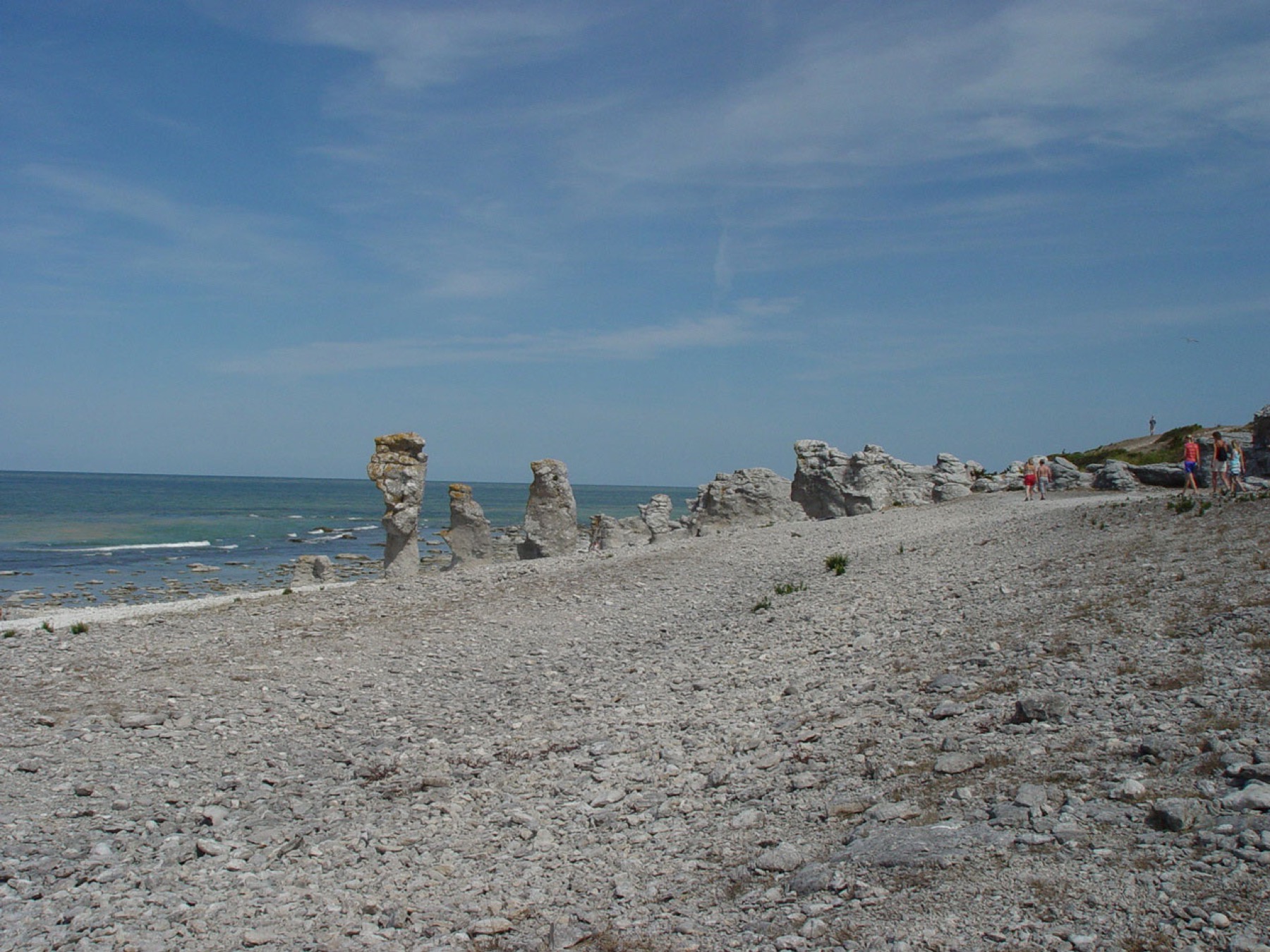 Raukary na ostrově Fårö