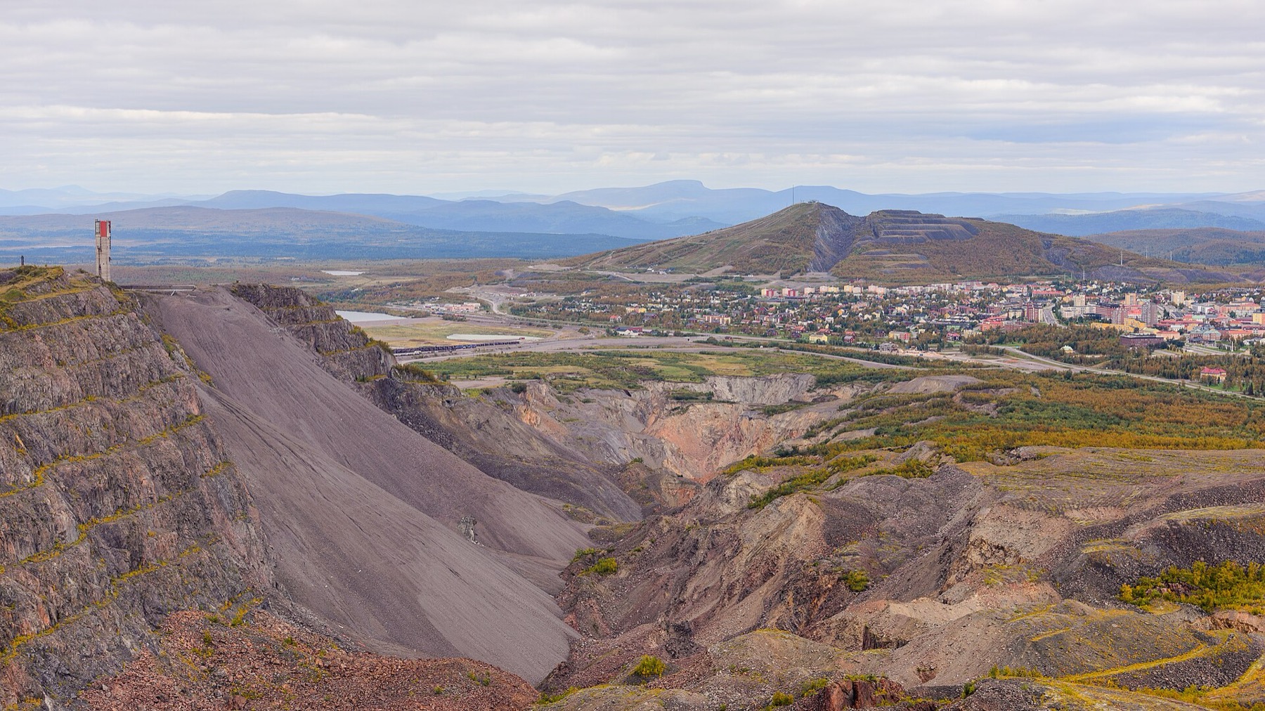 Kiruna a její železnorudný důl