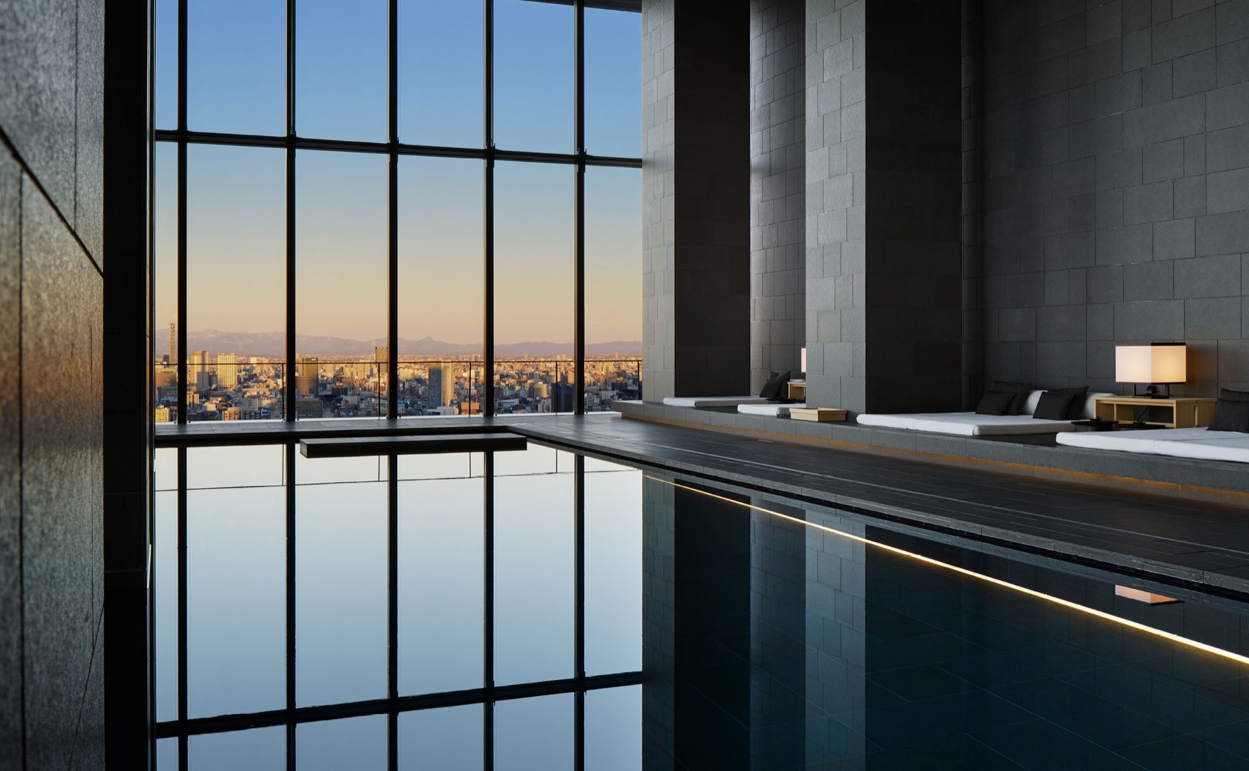 The World's Most Luxurious Hotels: 29 Addresses That Will Surprise You in 2026 33 Lobby of Aman Tokyo with its Japanese ceiling